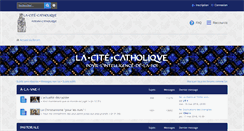 Desktop Screenshot of cite-catholique.org